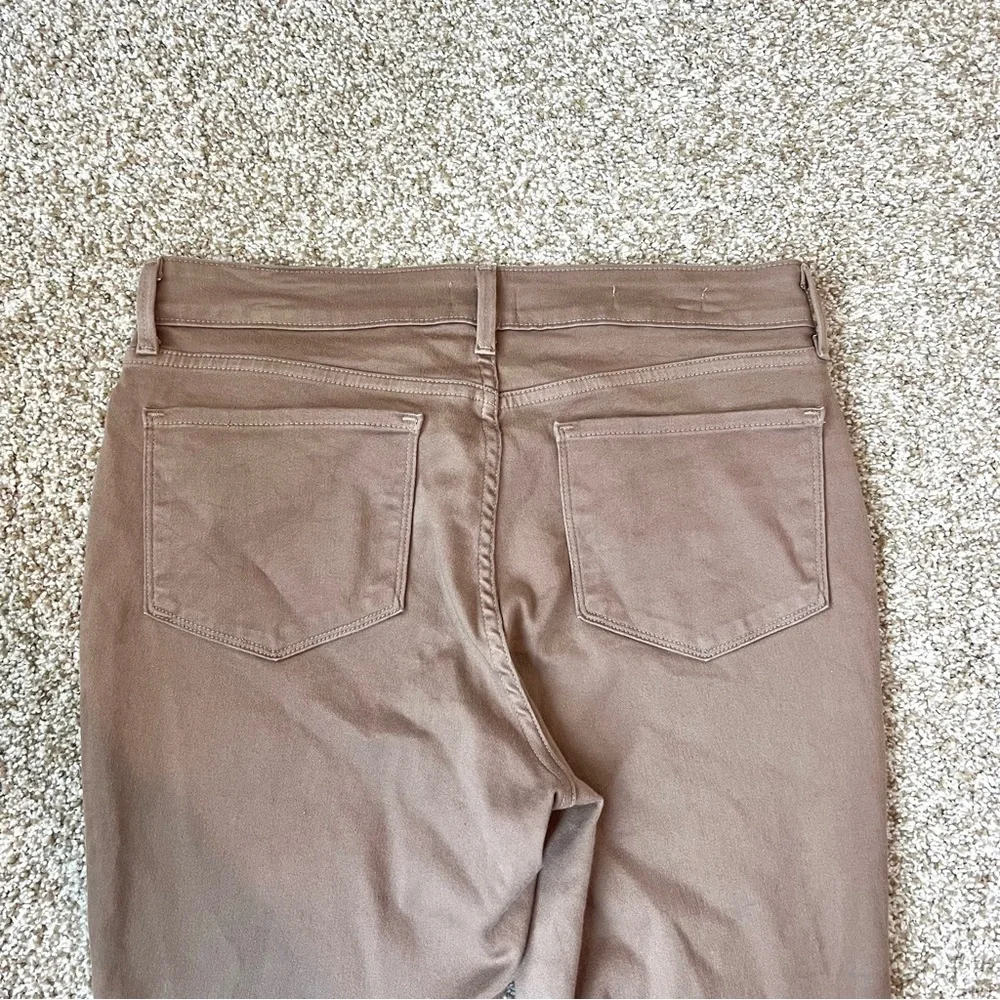 NYDJ Sheri Slim Jeans 12P Petite Taupe Brown Stretch Denim Mid Rise Straight - Picture 13 of 15